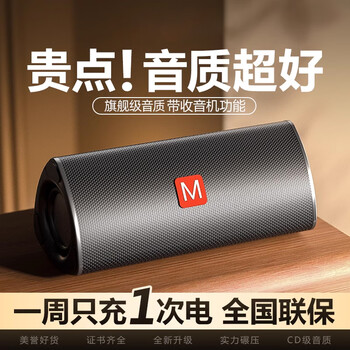 日本进口蓝牙音箱体 无线重低音炮与收音机功能融合的家用户外全能音响